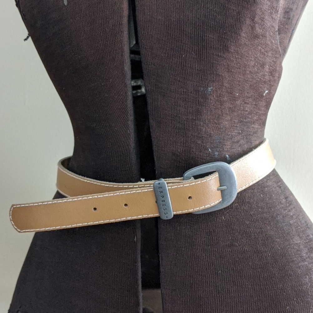 Vintage Express brand Deep Mustard skinny Belt.